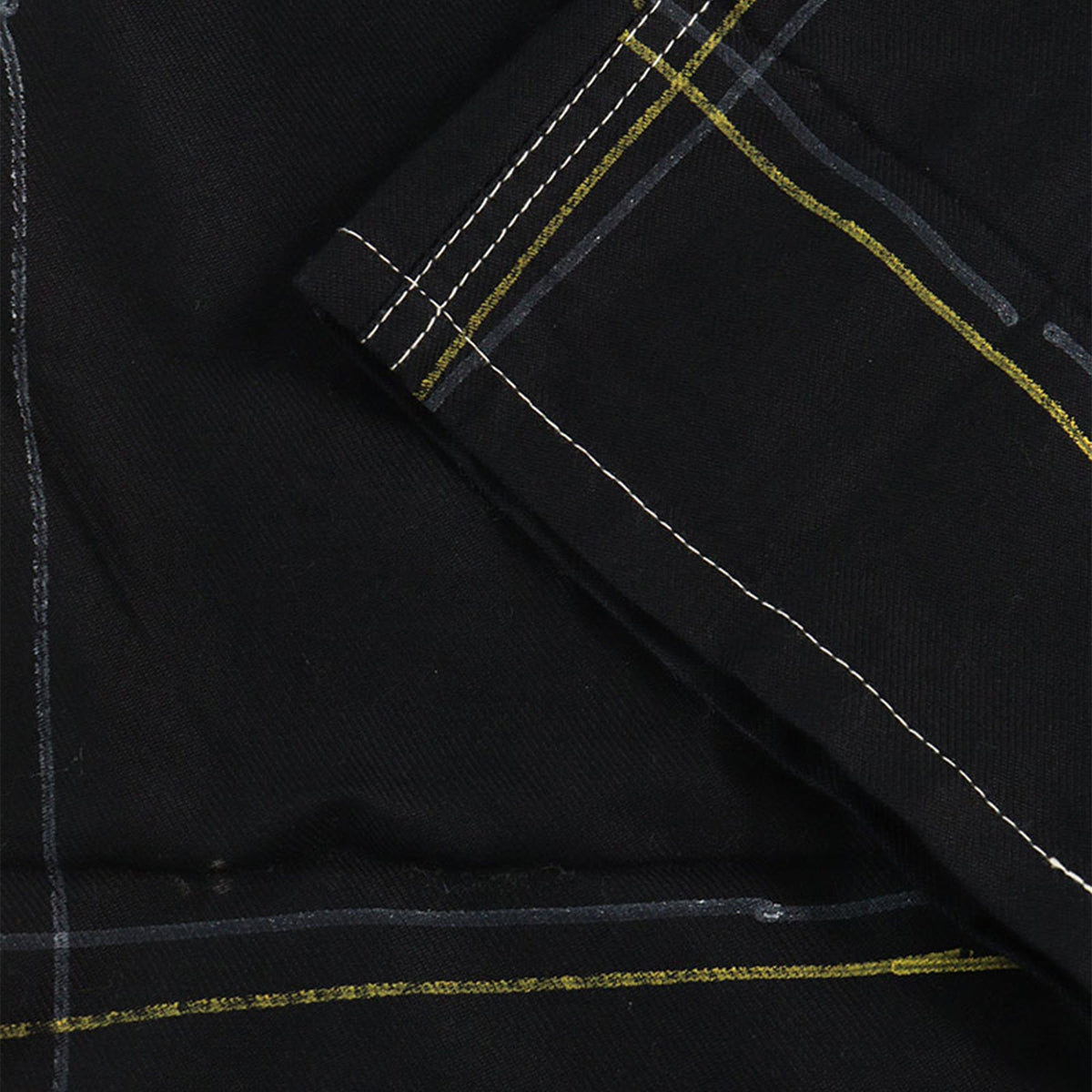 NEMETH Cotton Pants Black Yellow Size S