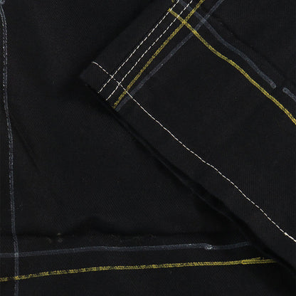 NEMETH Cotton Pants Black Yellow Size S
