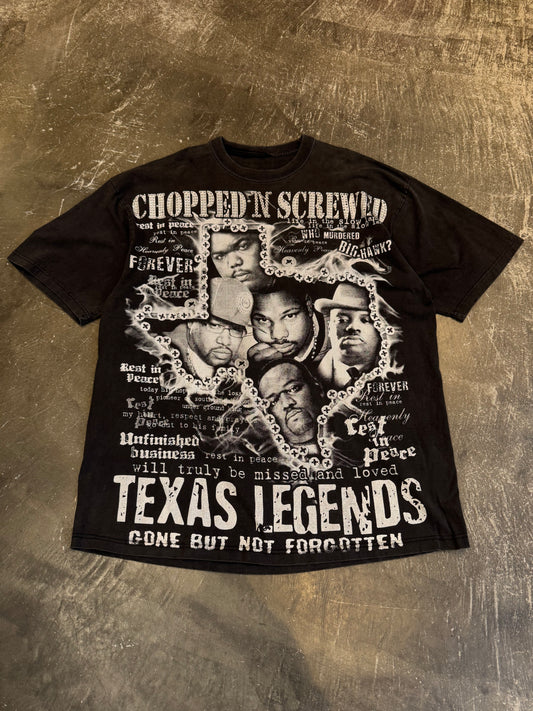 Vintage DJ Screw Black Cotton Tee Size XXL