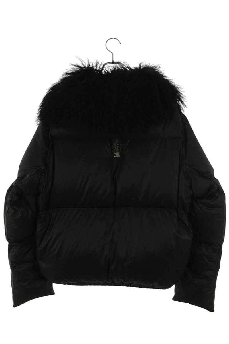 ISAACSELLAM MEPRISANT MIXTE Fur Hood Down Jacket Size UNIQUE