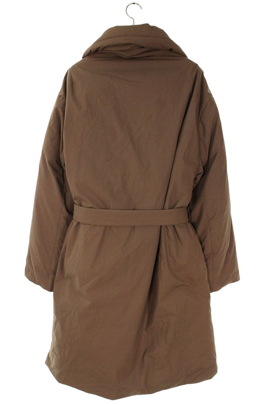 BOTTEGA VENETA Waist Belted Down Coat Brown Size S