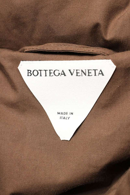 BOTTEGA VENETA Waist Belted Down Coat Brown Size S