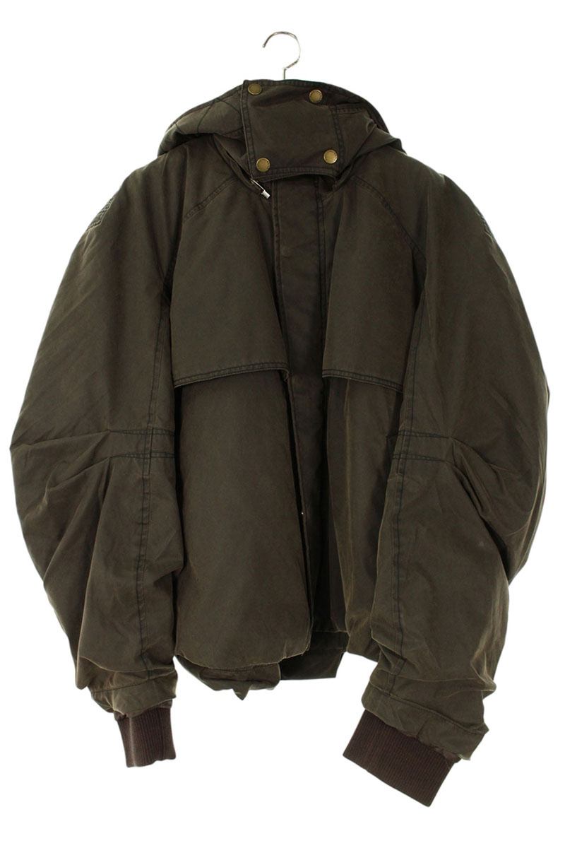 Feng Chen Wang Padded Windbreaker Blouson Dark Brown Size M