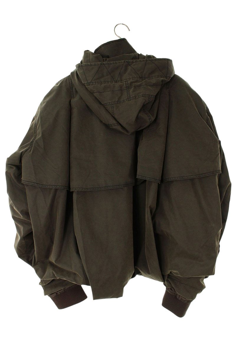 Feng Chen Wang Padded Windbreaker Blouson Dark Brown Size M