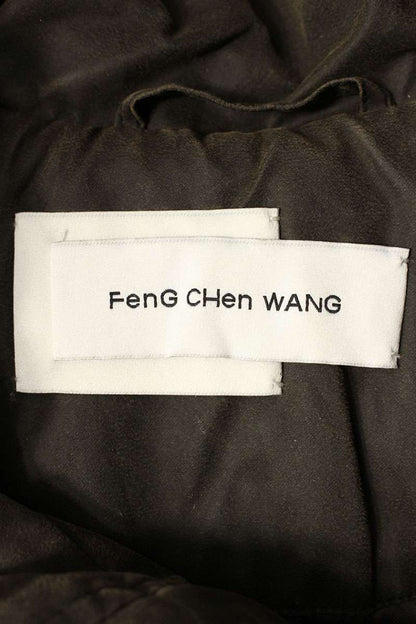 Feng Chen Wang Padded Windbreaker Blouson Dark Brown Size M