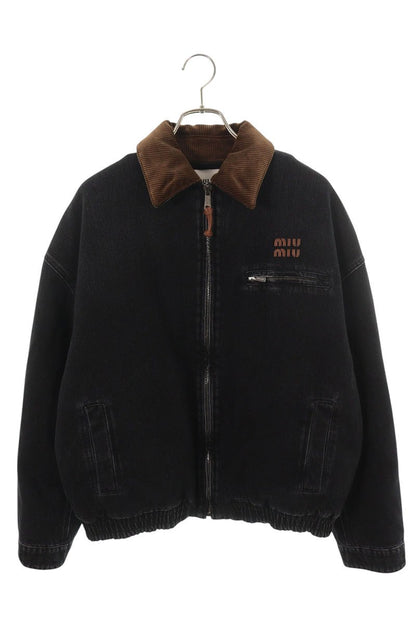 miumiu Logo Denim Jacket Multi Size XXL