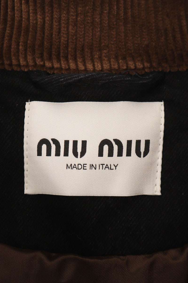 miumiu Logo Denim Jacket Multi Size XXL