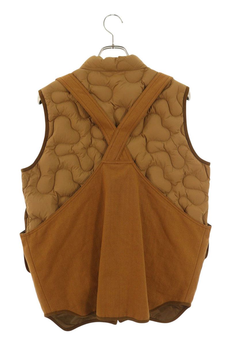 Moncler Genius Nylon 3-in-1 Down Vest Brown Size M