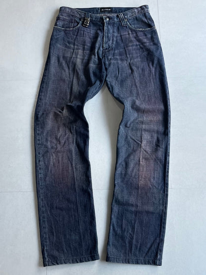 Emporio Armani Bleach Fade Blue Denim Jeans Size 30