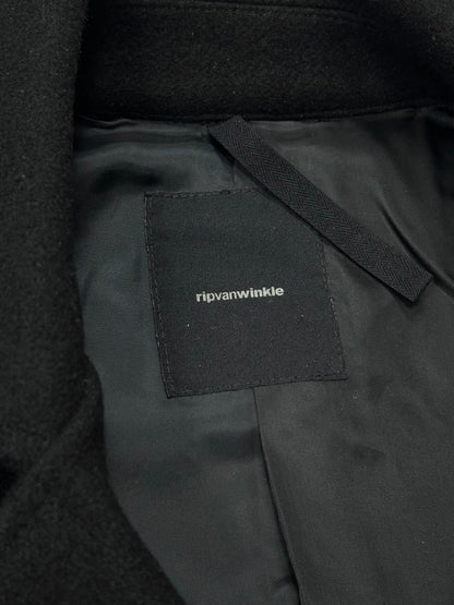 RIPVANWINKLE (FW15) Black Zip Pea Coat Size 3