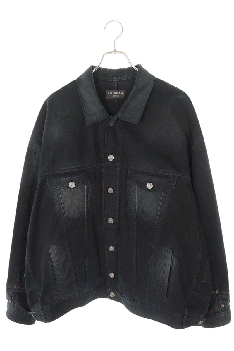 BALENCIAGA 23AW Reconstructed Oversized Denim Jacket Size M