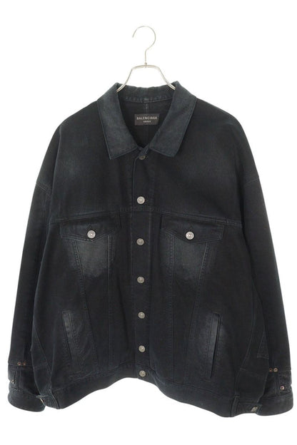BALENCIAGA 23AW Reconstructed Oversized Denim Jacket Size M