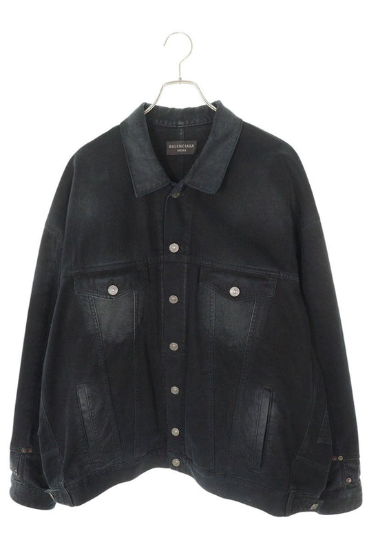 BALENCIAGA 23AW Reconstructed Oversized Denim Jacket Size M