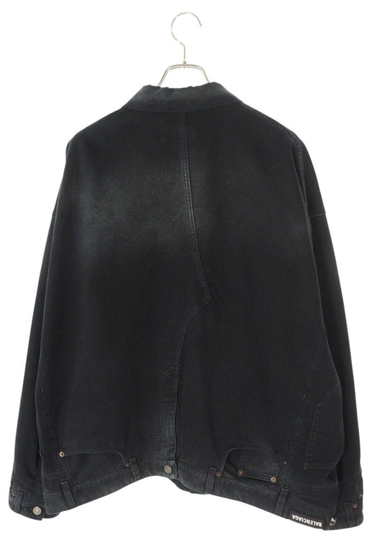 BALENCIAGA 23AW Reconstructed Oversized Denim Jacket Size M