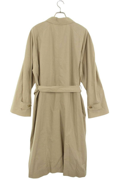miumiu Belted Single-Breasted Poplin Coat Beige Size 38