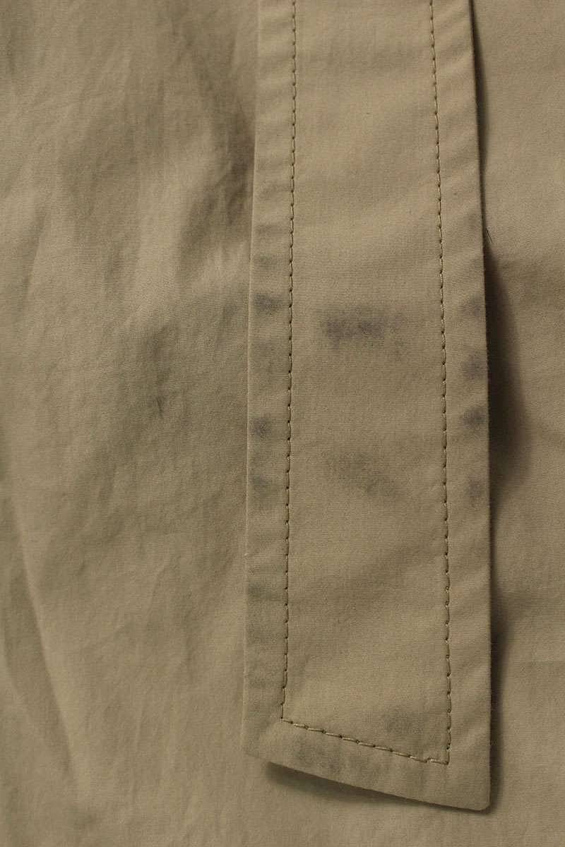 miumiu Belted Single-Breasted Poplin Coat Beige Size 38