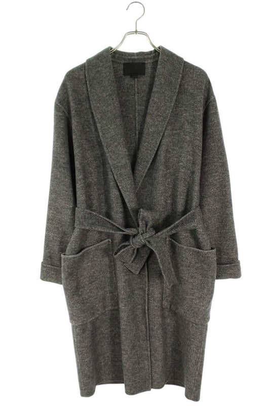 ALEXANDER WANG Wool Shawl Collar Coat Gray Size XS