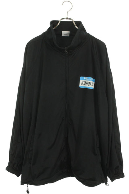 Vetements Logo Print Blouson Black Size M