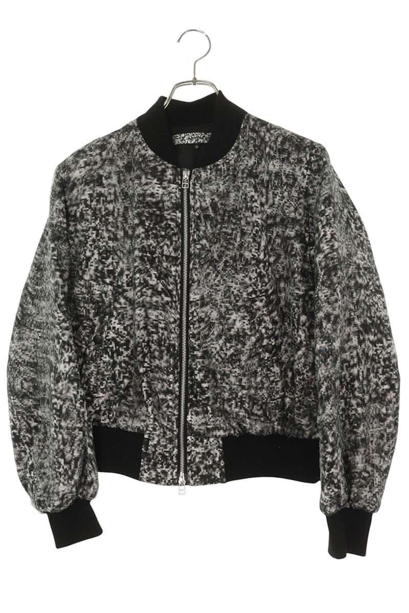 ANREALAGE Noise Print MA-1 Blouson Black Size 38