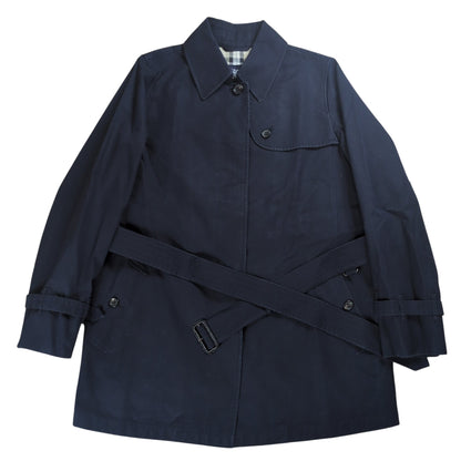 BURBERRY LONDON Dark Navy Short Trench Coat Size 44