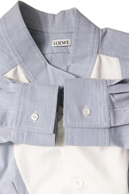 LOEWE Asymmetric Stripe Long Sleeve Shirt Size XS