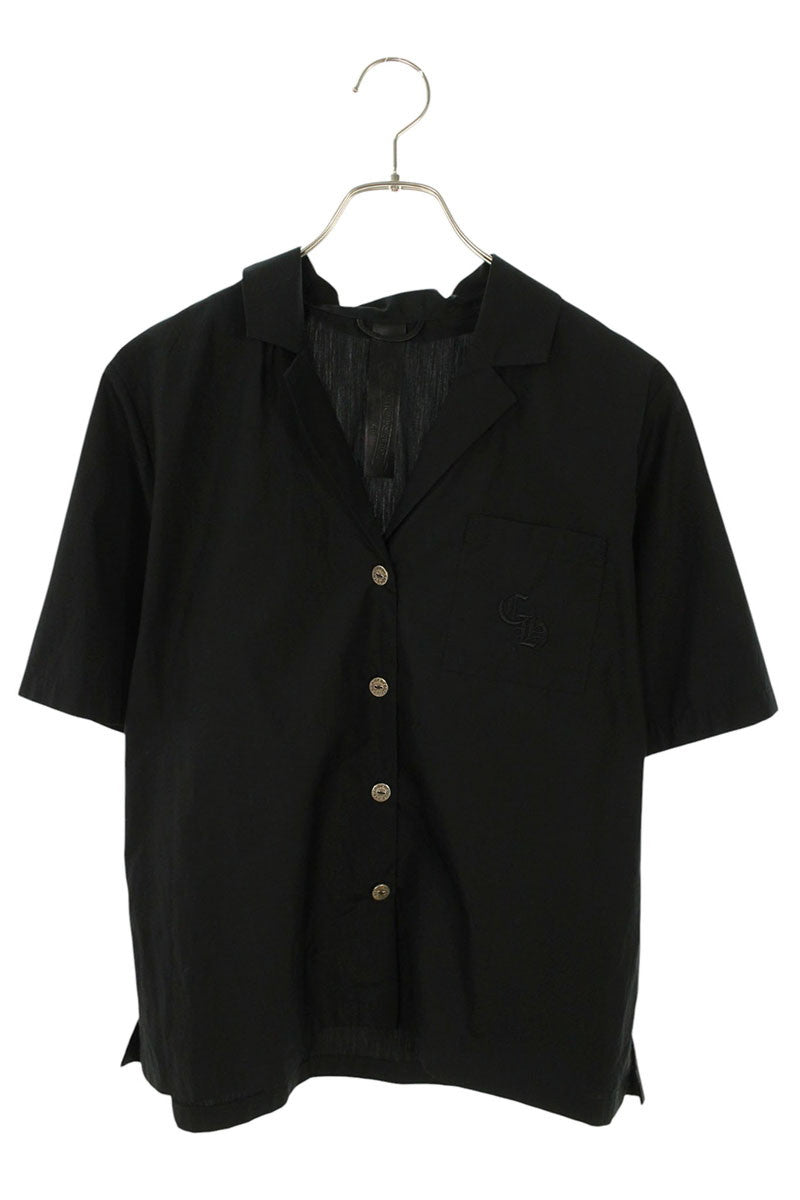 Chrome Hearts CH Embroidered Pocket S/S Shirt Black Size S