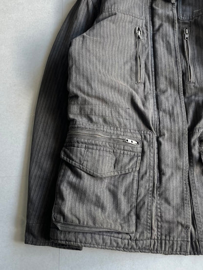 Neighborhood Work Cotton Jacket Gray Size M