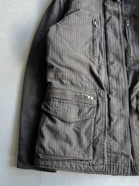 Neighborhood Work Cotton Jacket Gray Size M