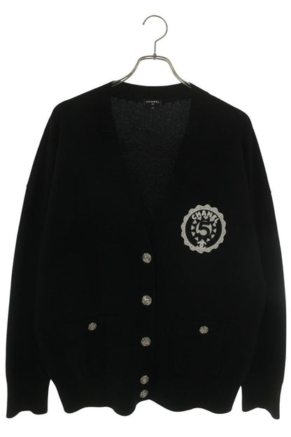 CHANEL Coco Mark Patch Cashmere Cardigan Size XS