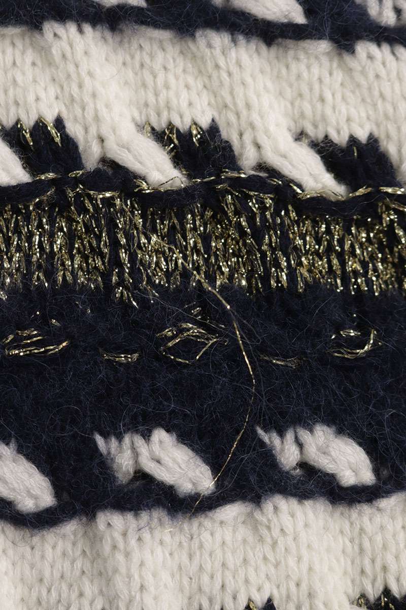 CHANEL Coco Mark Button Cashmere Blend Cardigan Size XS