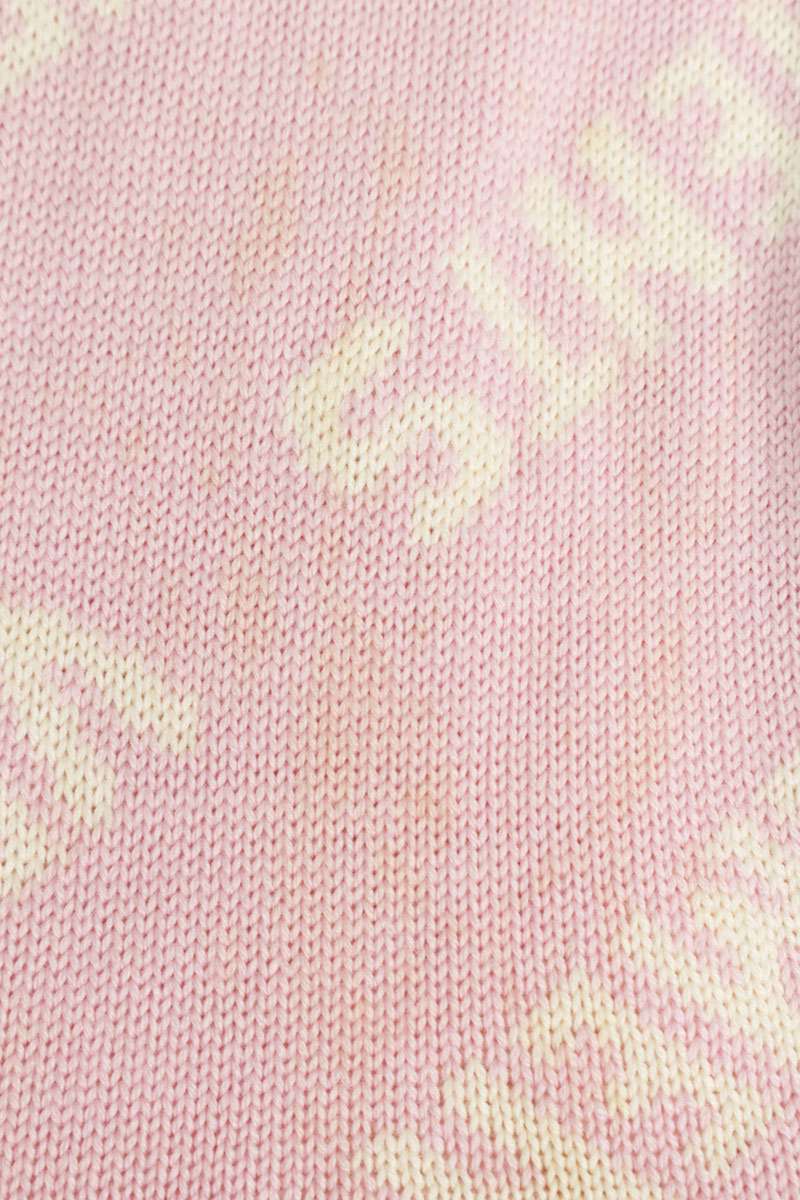 Vetements Logo Knit Sweater Pink Size S