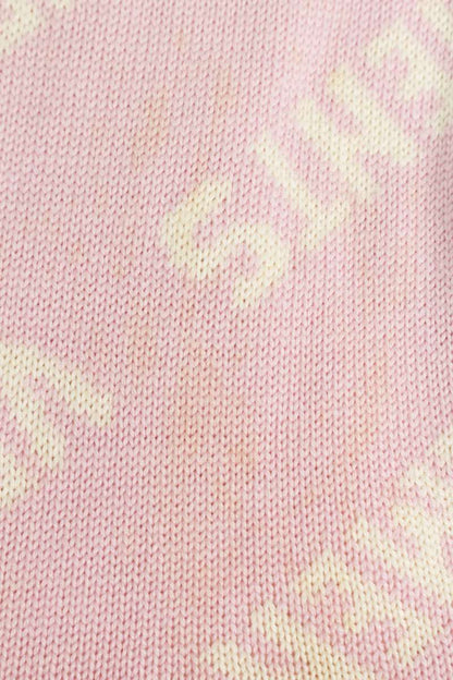 Vetements Logo Knit Sweater Pink Size S