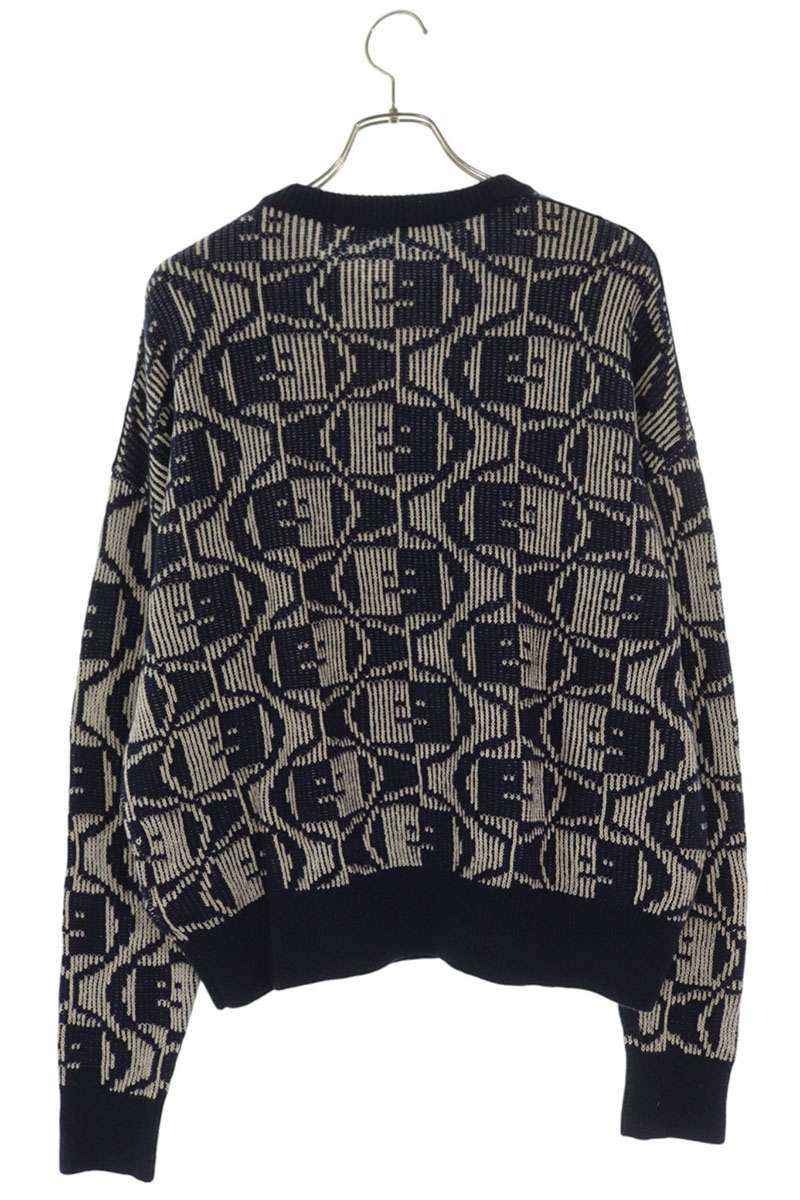 ACNE STUDIOS Face Motif Jacquard Crewneck Knit Size S