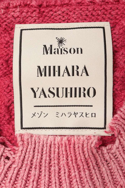 MIHARAYASUHIRO Damaged Sun-Faded Cotton Knit Pink Size FREE