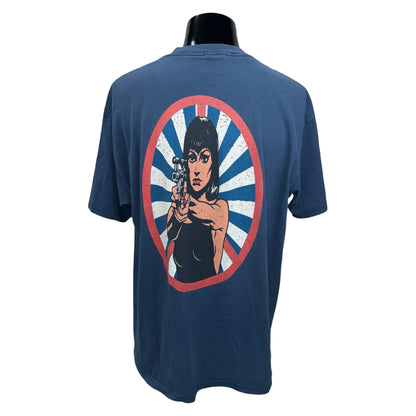HELMET 90s "BETTY" Gun Girl Faded Navy Vintage Size XL