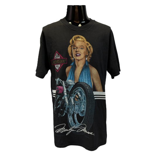 MARILYN MONROE 90s Easyriders magazine T-Shirt Size L