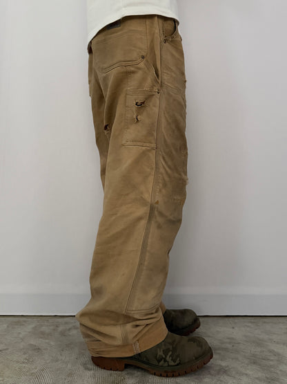 Carhartt Beige Damaged Work Pants