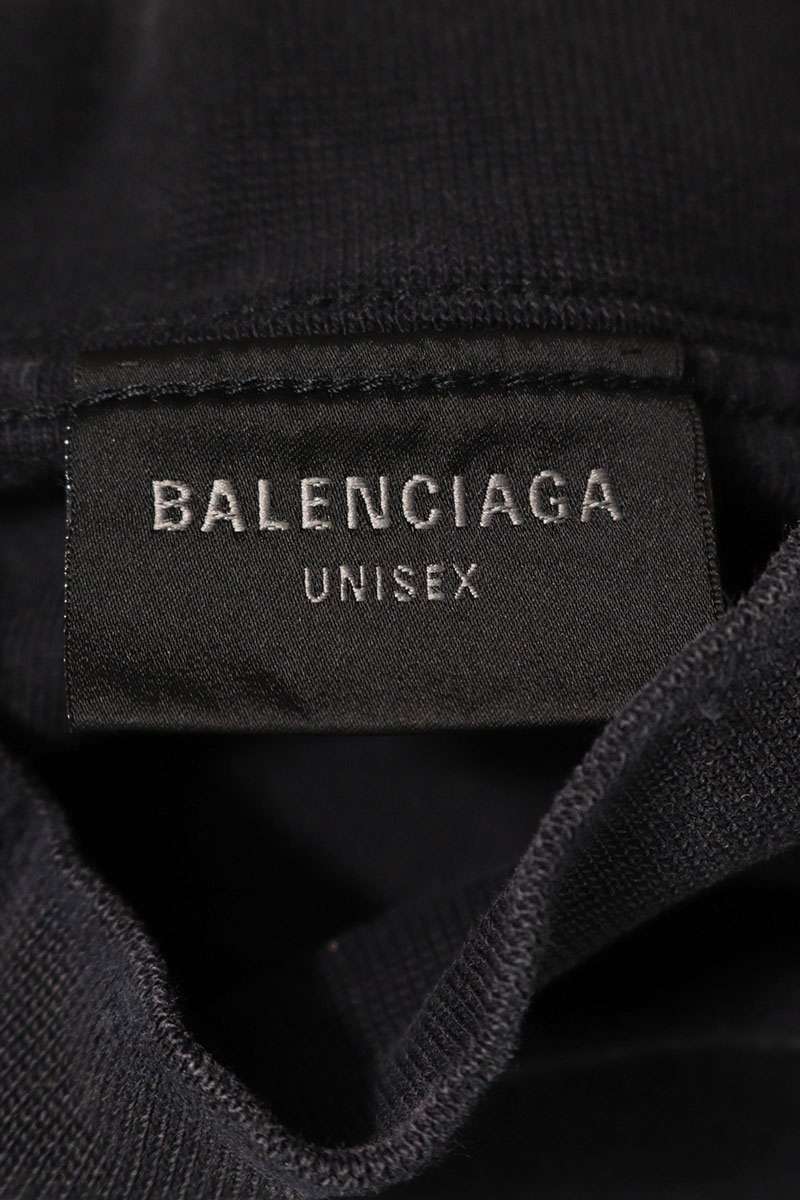 Balenciaga 25SS Vintage Logo Patch Long Sleeve T-Shirt Black Size 1