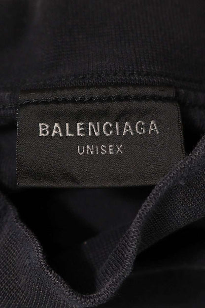 Balenciaga 25SS Vintage Logo Patch Long Sleeve T-Shirt Black Size 1