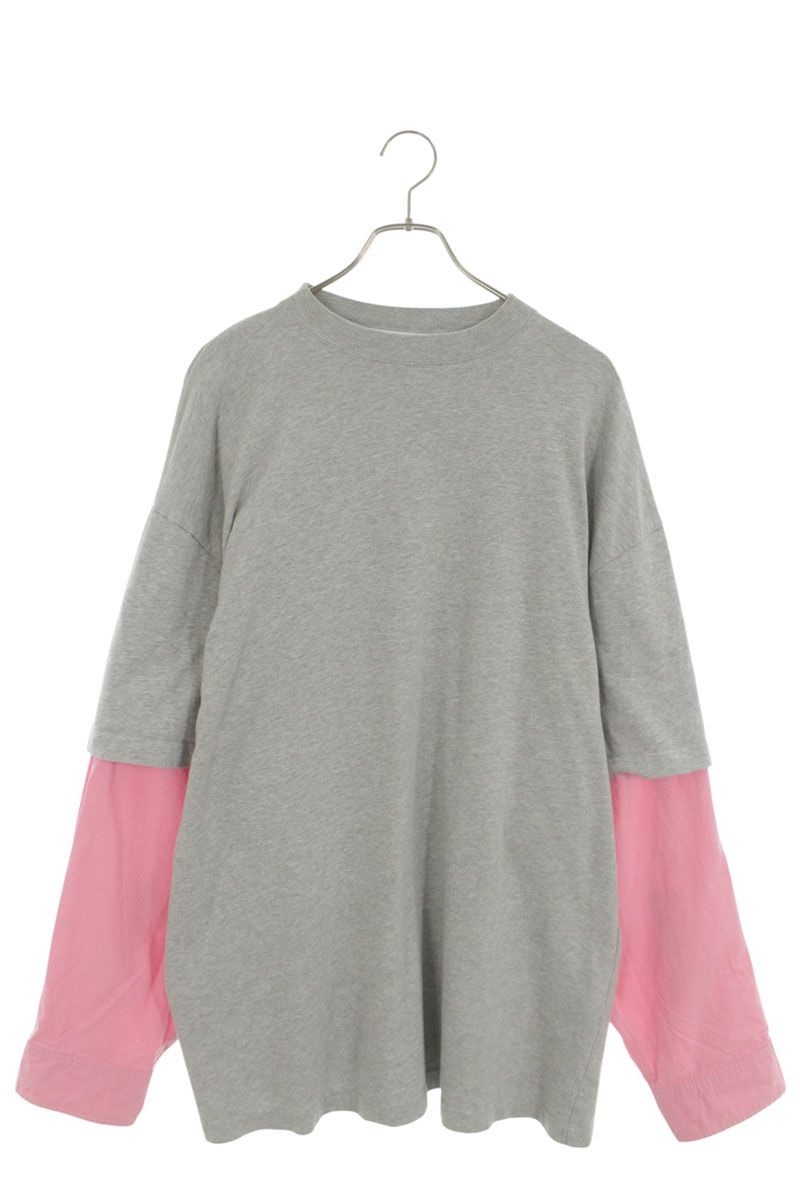 BALENCIAGA Layered Shirt Sleeve Long Sleeve Top Multi Size S