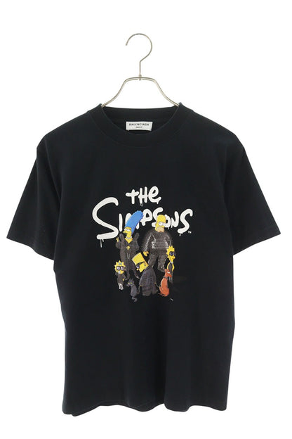 Balenciaga 22SS Vintage Print T-Shirt Black Size S