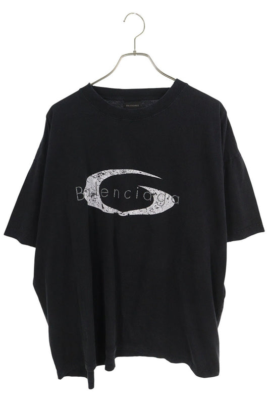 Balenciaga 25SS Logo Print T-Shirt Black Size L