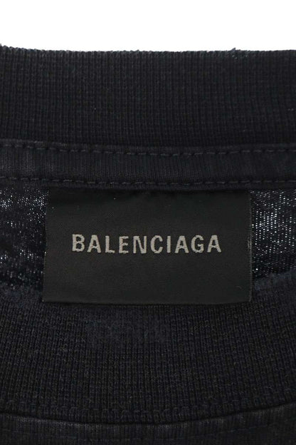 Balenciaga 25SS Logo Print T-Shirt Black Size L