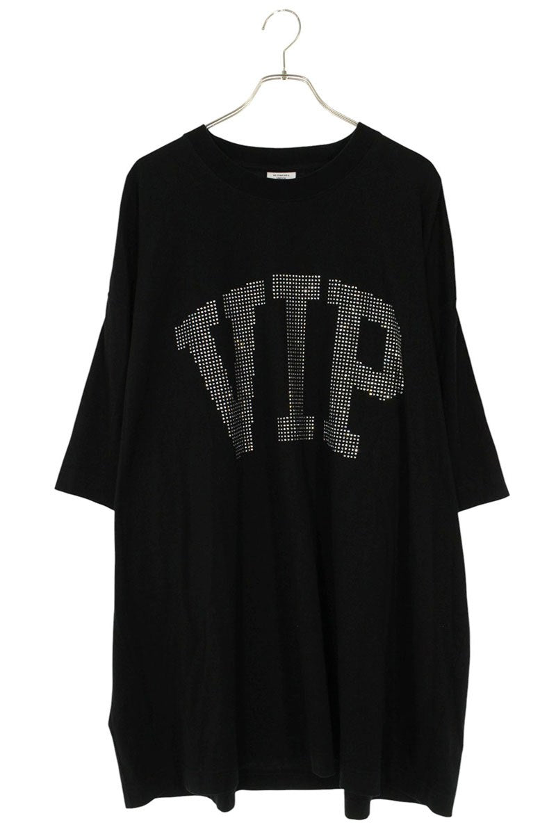Vetements VIP Logo Oversized T-Shirt Black Size XL