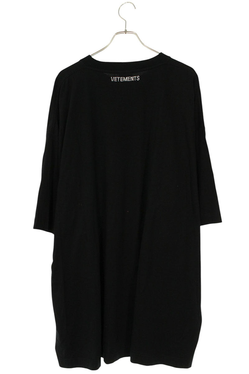 Vetements VIP Logo Oversized T-Shirt Black Size XL