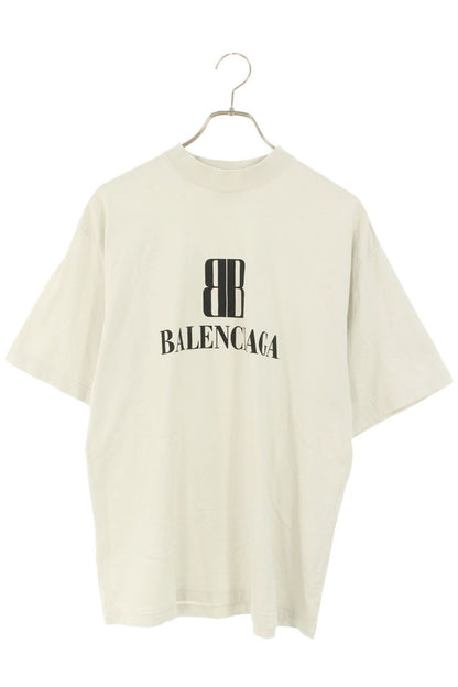 Balenciaga BB Logo T-Shirt Gray Size XXS