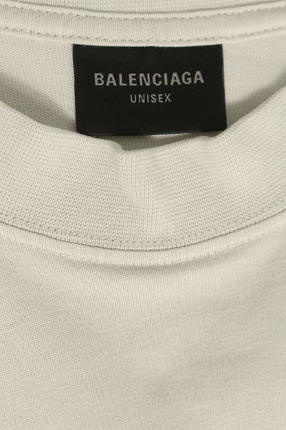 Balenciaga BB Logo T-Shirt Gray Size XXS