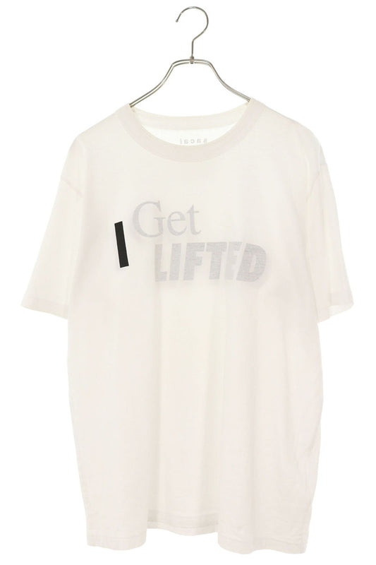 Sacai Logo Print Cotton T-Shirt White Size L