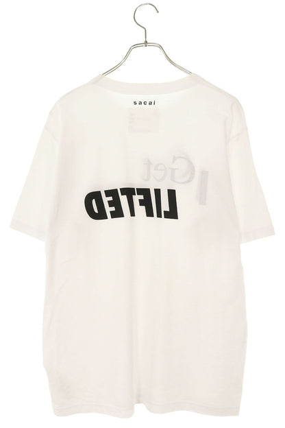 Sacai Logo Print Cotton T-Shirt White Size L