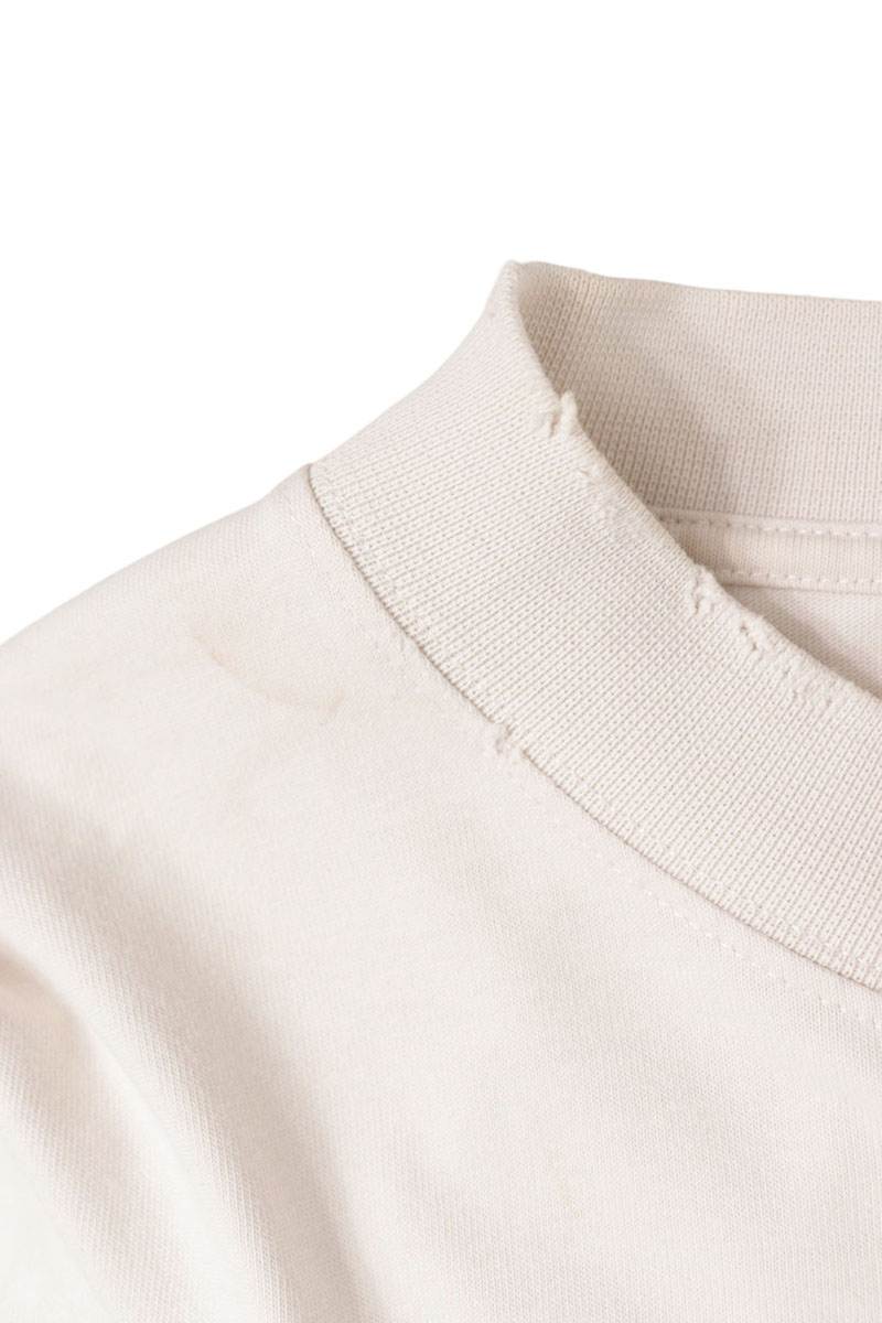BALENCIAGA 24SS Destroyed Logo T-Shirt Off-White Size S